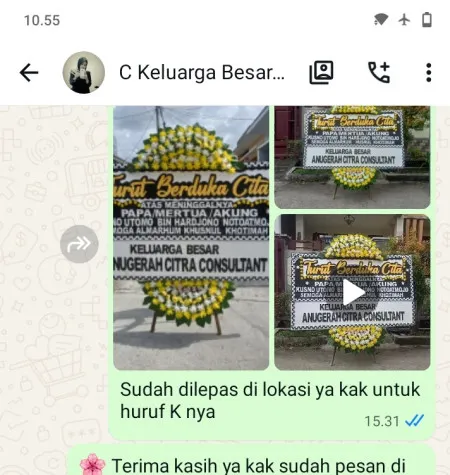 Pengiriman Papan Bunga Duka Mukuh Kayen Kidul
